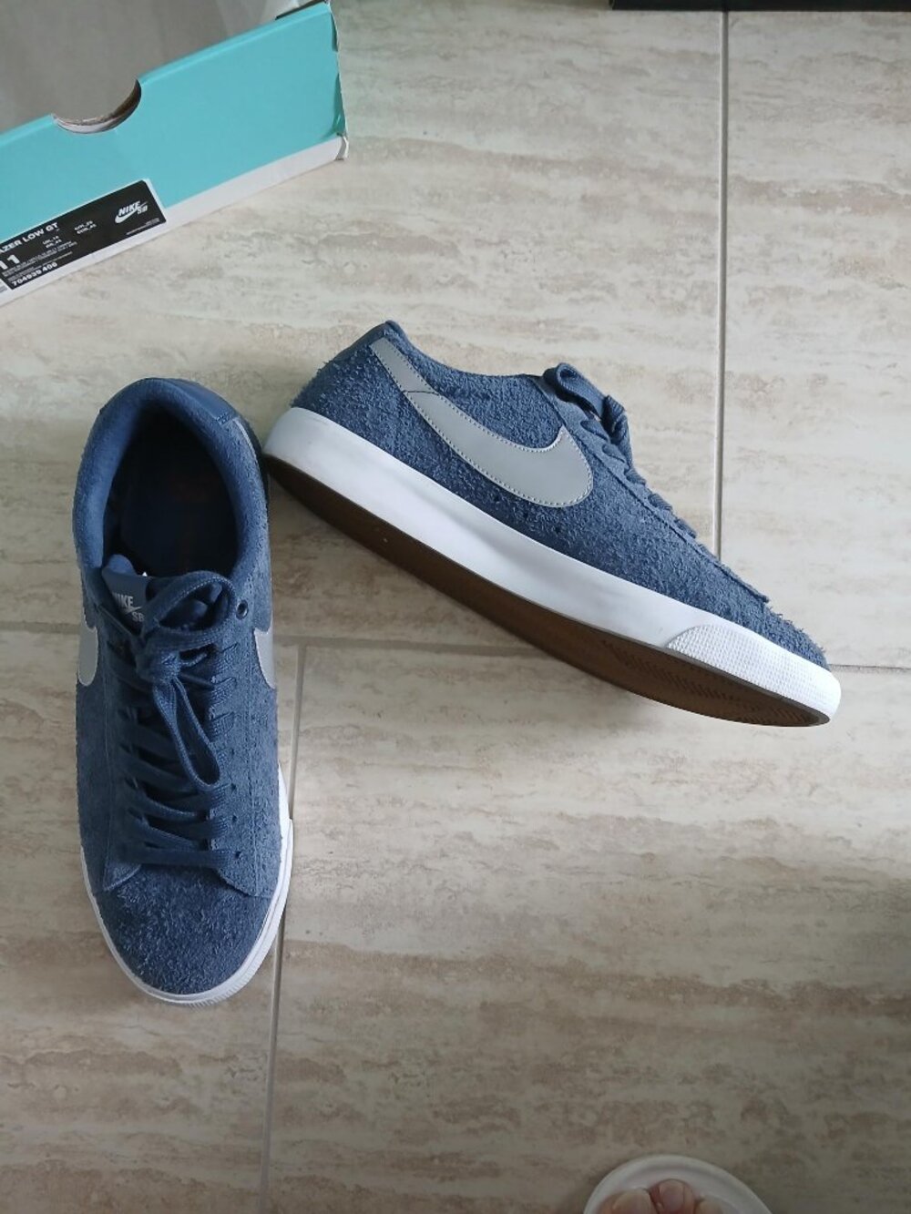 Nike Blazer Low GT - New! Blue and silver size 11